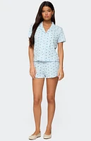 Edikted Camden Floral Pointelle Shorts