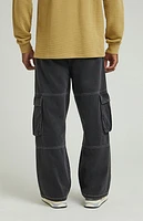 Pacsun Black Extreme Baggy Cargo Jeans
