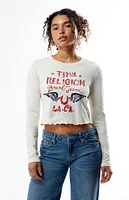 True Religion Distressed Wing Long Sleeve Baby T-Shirt