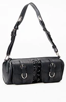 PacSun Faux Leather Lace Up Structured Shoulder Bag