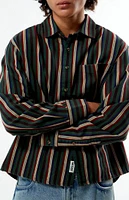 GUESS Originals Striped Woven Long Sleeve Shirt