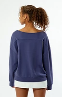 PS / LA Athletics New England off-The-Shoulder Sweatshirt
