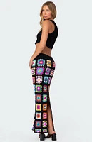 Edikted Patchwork Crochet Maxi Skirt