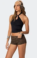 Edikted Alizee Belt Detail Halter Top