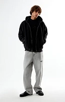 Pacsun Black Wash Hooded Jacket