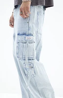 PacSun Light Indigo Baggy Cargo Jeans