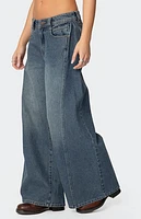 Edikted Hilla Side Split Baggy Jeans
