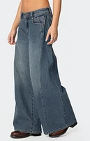 Edikted Hilla Side Split Baggy Jeans