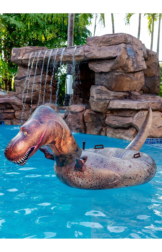 PoolCandy Tube Runner Motorized T-Rex Pool Float