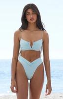 PacSun Eco Blue Ocean Shine Bralette Bikini Top