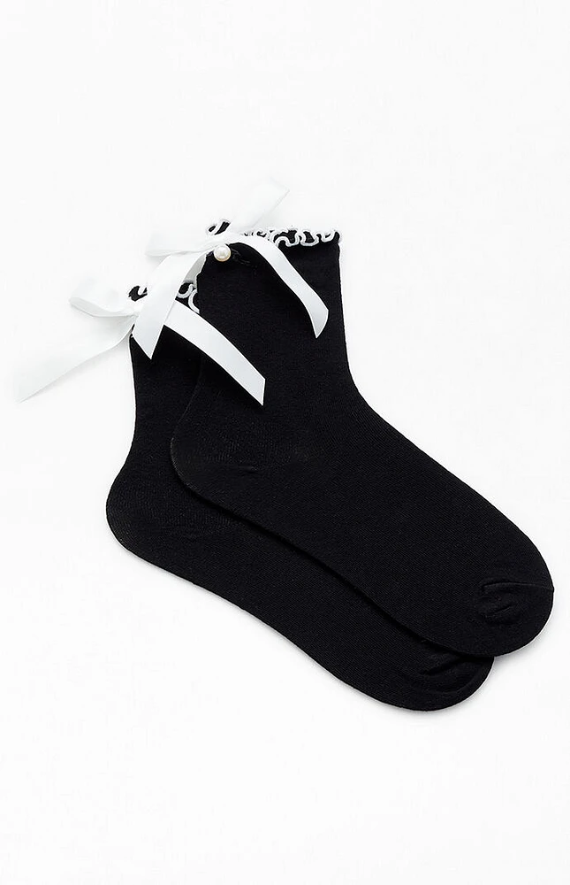 PacSun Ruffle Bow Socks