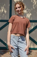Pacsun Kids Solid Ribbed Skimmer T-Shirt