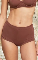 PacSun Brown Poppy Swim Shorts