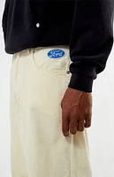 FORD Cream Corduroy Baggy Pants