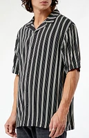 PacSun Black Viscose Camp Shirt