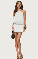 Edikted Aida Backless Bubble Mini Dress