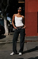 John Galt White Pointelle Serena Tank Top