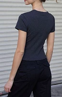 John Galt Gray Emma Short Sleeve T-Shirt