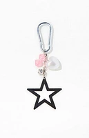 LA Hearts Star Bag Charm Carabiner Keychain