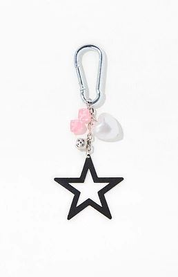 LA Hearts Star Bag Charm Carabiner Keychain