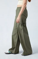 PacSun Linen Pull-On Baggy Cargo Pants