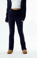 WEWOREWHAT Cable Knit Roll Over Pants