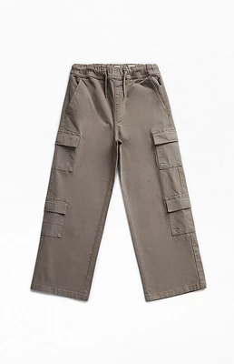 PacSun Kids Stretch Green Porter Baggy Cargo Pants