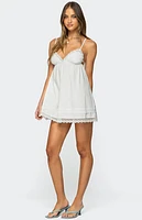 Edikted Luisa Lacey Babydoll Mini Dress
