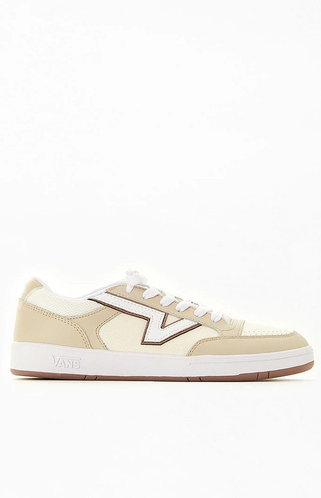 Beige Lowland ComfyCush Leather Sneakers