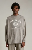 Fear of God Essentials Heather Grey University Long Sleeve T-Shirt