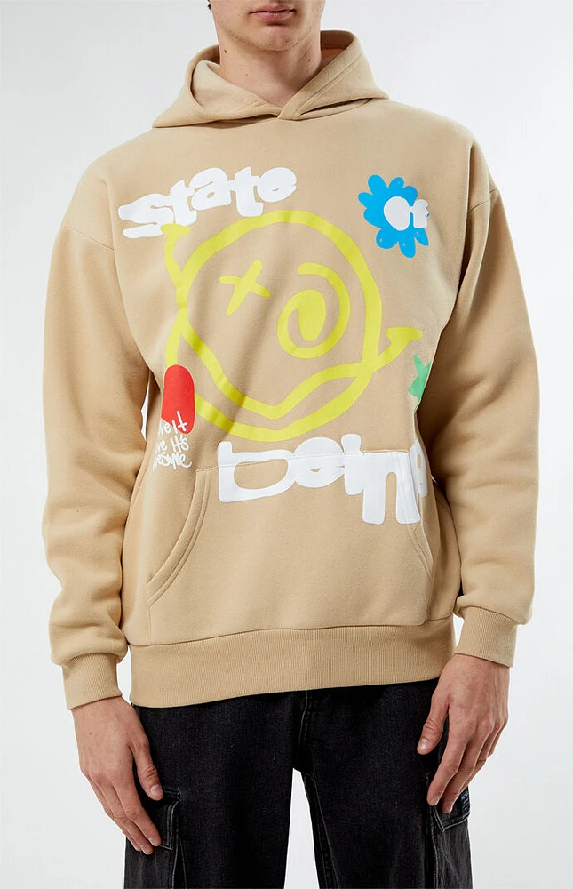 PacSun Web Of Smiles Puff Hoodie