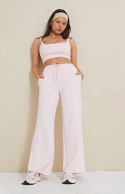 PAC 1980 Active Pink Beau Wide Leg Sweatpants