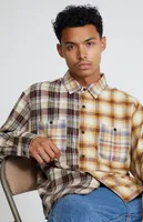 PacSun Lumbar Blocked Plaid Shirt