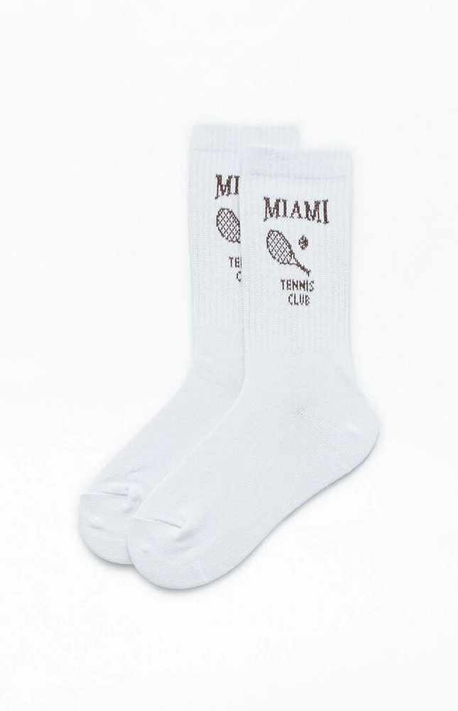 PacSun Miami Tennis Club Crew Socks