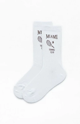 Miami Tennis Club Crew Socks