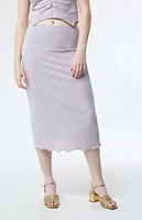 CIRCUS NY Ayra Lavender Frost Midi Skirt