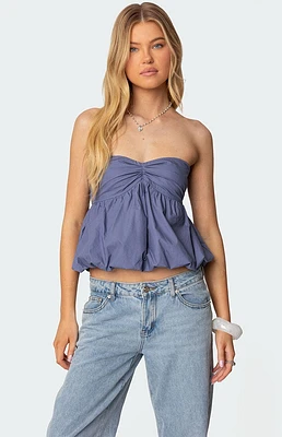 Edikted Serina Strapless Bubble Top