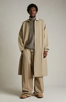 Fear of God Essentials Desert Sand Textured Nylon Trench Coat