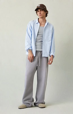 Pacsun Light Gray Fleece Extreme Baggy Sweatpants