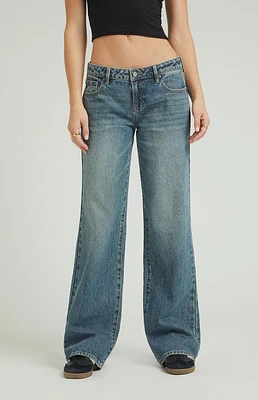 PacSun Indigo Low Rise Girlfriend Jeans