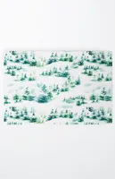 Snowy Trees Medium Welcome Mat