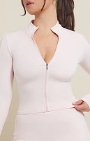 PAC 1980 WHISPER Active Pink Doubles Zip Up Track Jacket