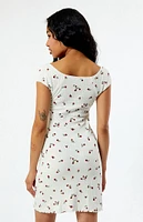 Daisy Street Ditsy Pointelle Mini Dress