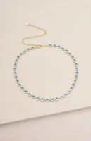 Ettika Crystal Disc Necklace