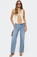 Edikted Verona Split Front Knit Top