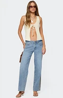 Edikted Verona Split Front Knit Top