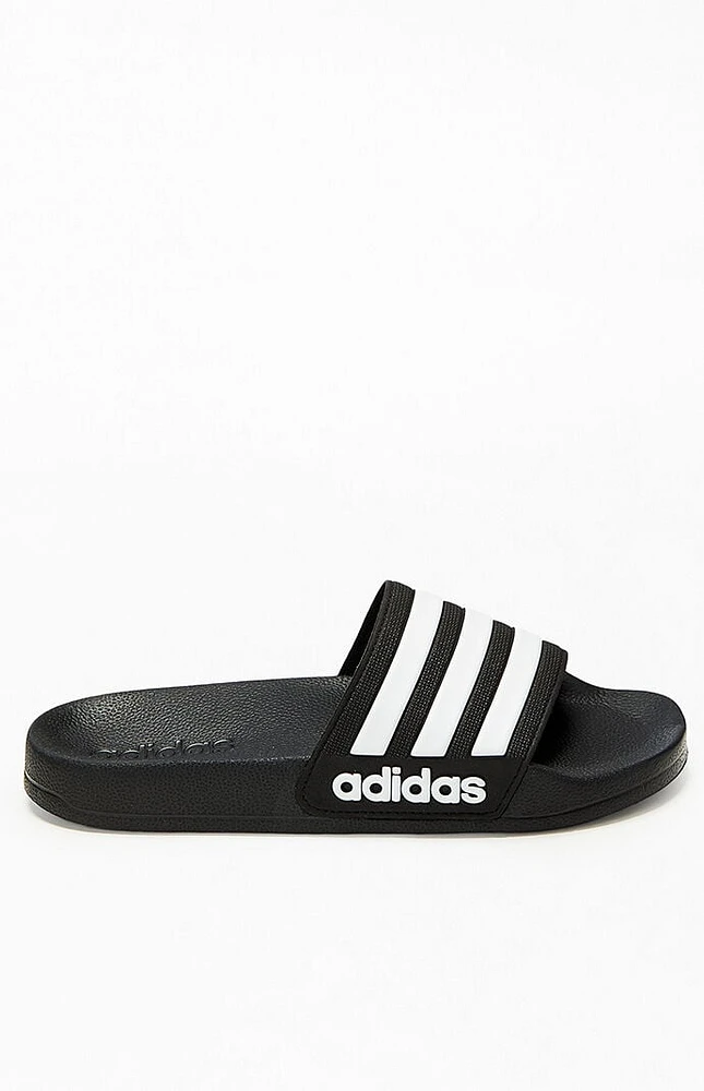 adidas Kids Black Adilette Slide Sandals