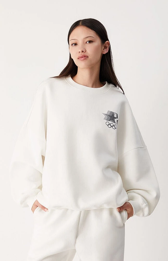 Olympics Los Angeles Crew Neck Oversized Sweatshirt