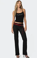 Edikted Fall Love Rhinestone Tank Top