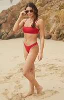 Pacsun Red Venice High Cut Bikini Bottom